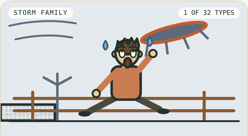 The Trampoline Owner — comic portrait